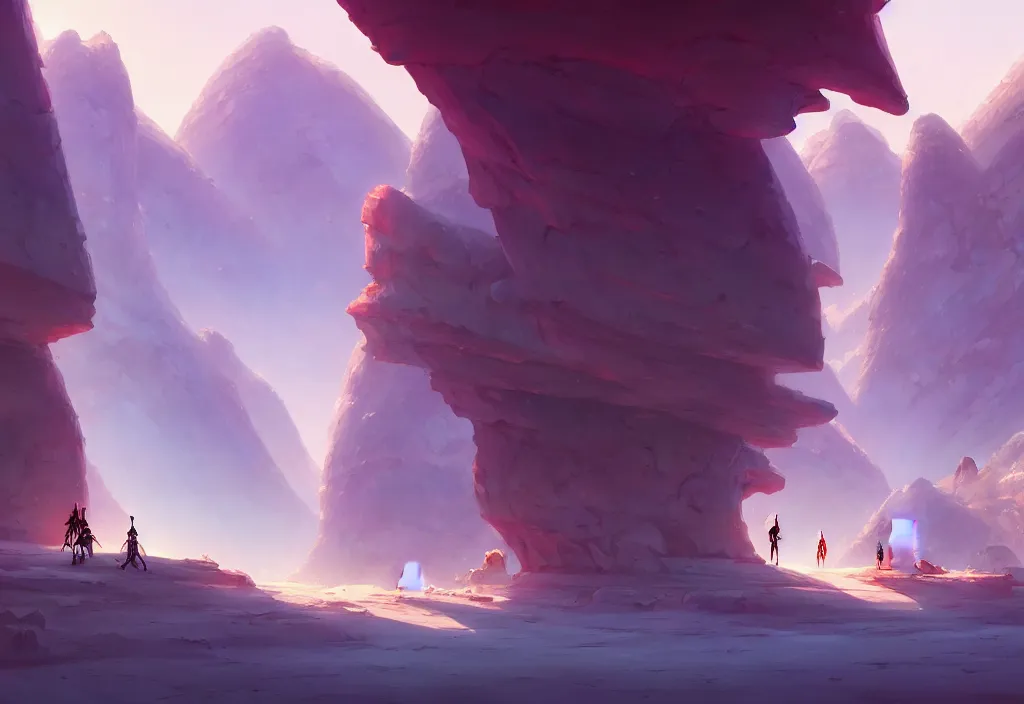 Image similar to futuristic caves in a desert, rocks, anime, official fanart behance hd artstation by jesper ejsing and makoto shinkai, 4 k