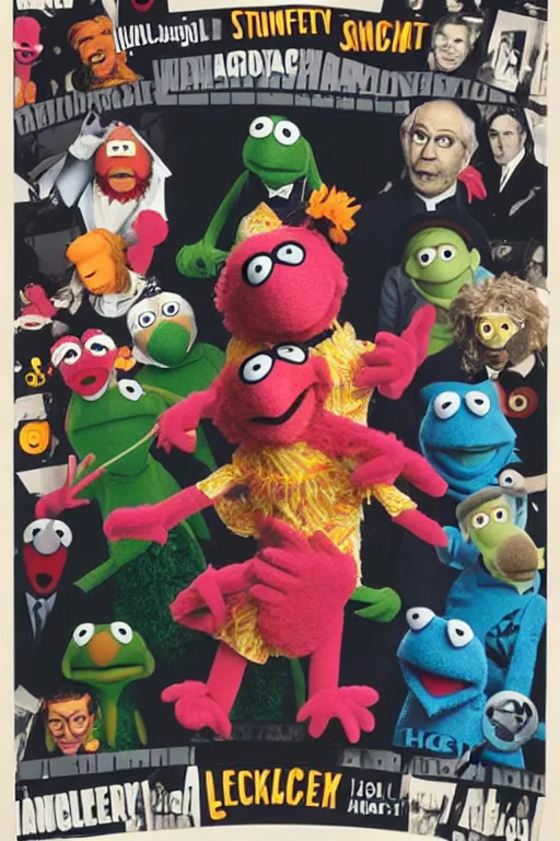 Image similar to a muppet by Stanley Kubrick