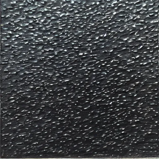 Prompt: oil painting of a black metallic texture