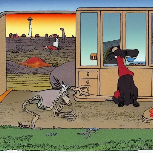 Image similar to gary larson far side picture