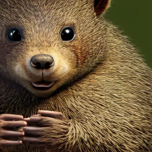 Image similar to hyperrealistic dslr film still of anthropomorphous woodchuck disguised as justin beiber, stunning 8 k octane comprehensive 3 d render, inspired by istvan sandorfi & greg rutkowski & unreal engine, perfect symmetry, dim volumetric cinematic lighting, extremely hyper - detailed, incredibly real lifelike attributes & flesh texture, intricate, masterpiece, artstation