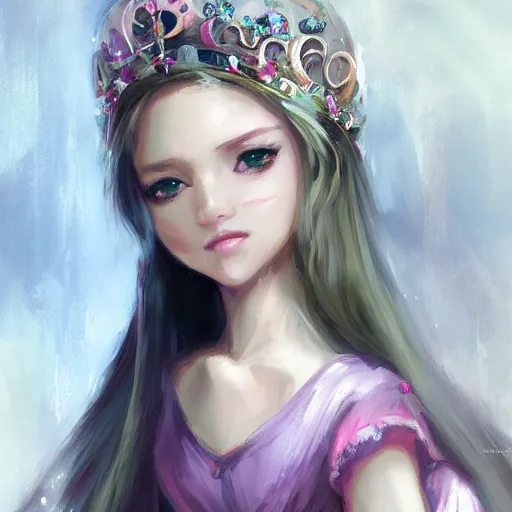 Image similar to princess by wlop