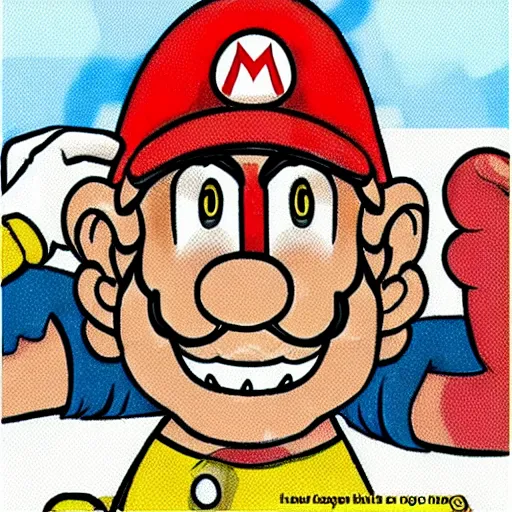 Image similar to homeless mario