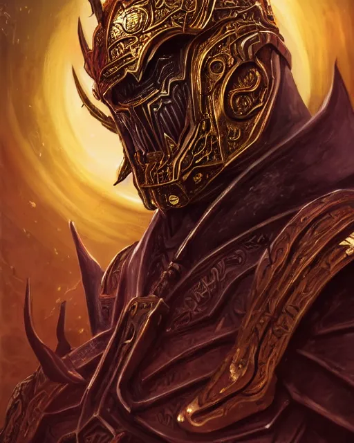 Image similar to a highly detailed portrait of ankou the evil lord staring with anger and wearing ornate armor made of sci fi panels and a gold death mask, death and corruption, smooth, intricate, sinister, evil energy, souls of the dead, dark aura, matte painting, artstation, evild ark color scheme, dark fantasy sci fi, sharp focus, cgsociety