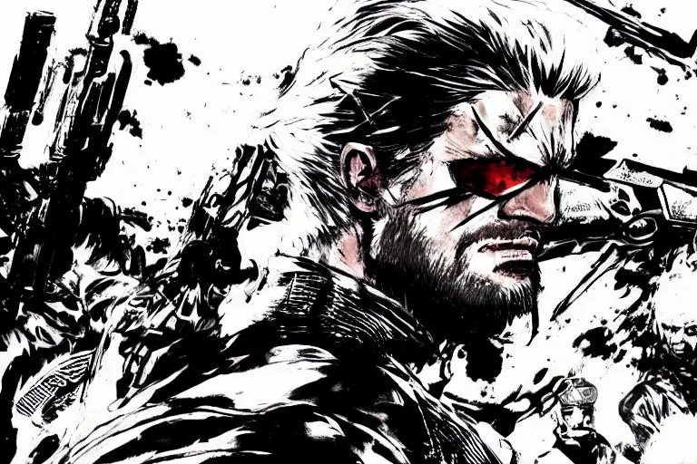Prompt: violence breeds violence, but in the end it has to be this way, metal gear revengeance