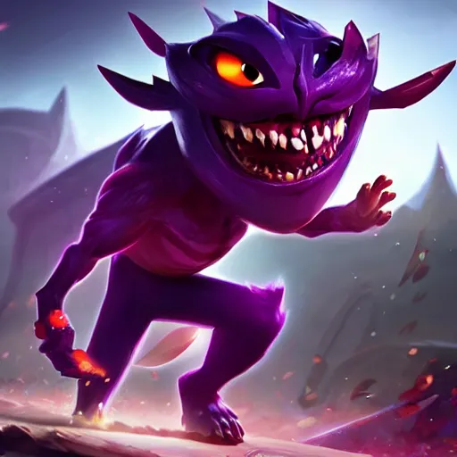 Image similar to cho gath from league of legends, pixar style