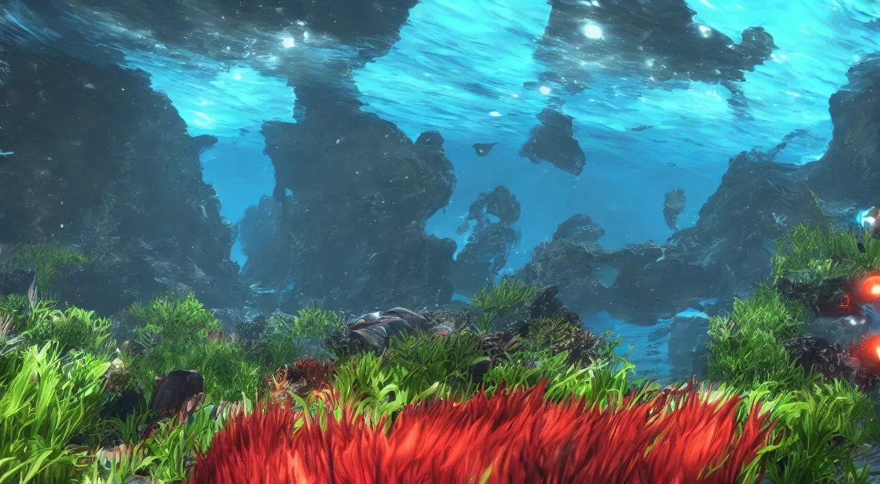 Image similar to subnautica underwater screenshot