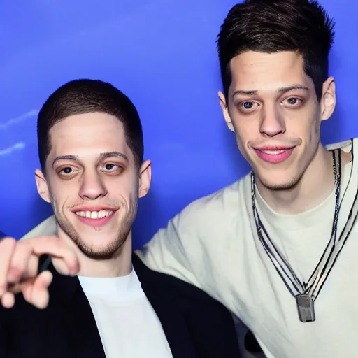 Image similar to pete davidson telling someone about the ethereum merge how cool it is, it's going to be so cool, you need to buy eth now, this is financial advice he says urgently