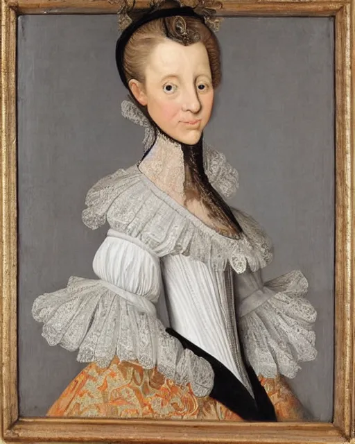 Prompt: a 1 6 0 0 s portrait of ellen degeneres