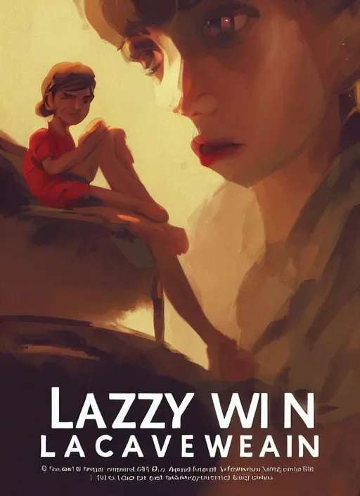 Image similar to poster for a drama film animation called lazy woman, 8 k, hd, art by craig mullins