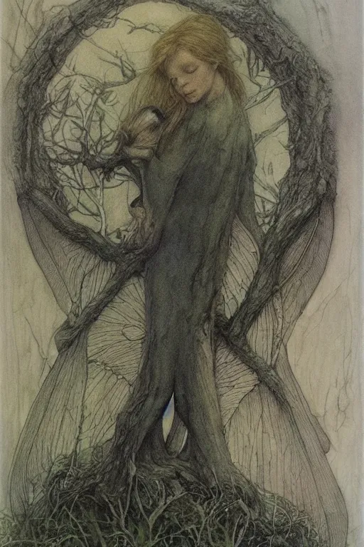 Image similar to a faerie by alan lee