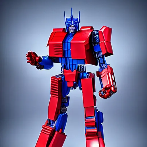 Image similar to Optimus Prime as a human