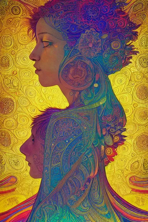 Prompt: beautiful goddess of space and dreams, mandala, coherent design, symmetrical, vivid colors, digital watercolor ink illustration painting, complementary color, golden ratio, detailed, sharp lines, sharp focus, intricate, rainbowshift, artgerm, gustave dore, maxfield parrish, alphonse mucha, octane render