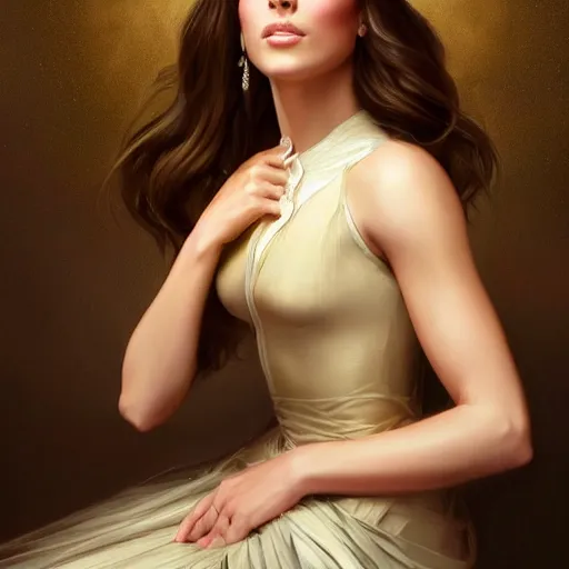 Image similar to the ultimate princess, kate beckinsale, smokey eyes, trending on / r / moreplatesmoredates, oil on canvas artstation by j. c. leyendecker and edmund blair leighton and charlie bowater octane render