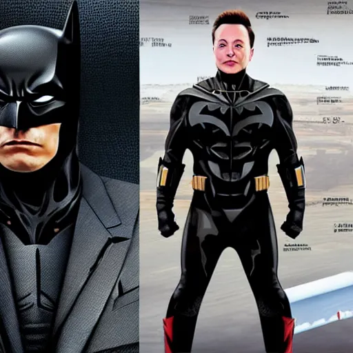 Elon musk in batman suit, 8k ultra hd, hyper detailed | Stable ...