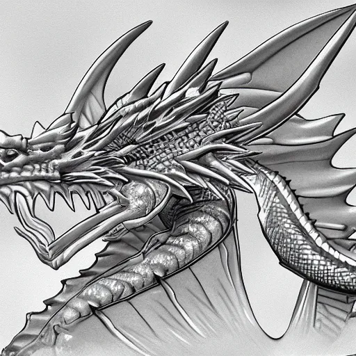 Image similar to crystalline dragon by carl critchlow