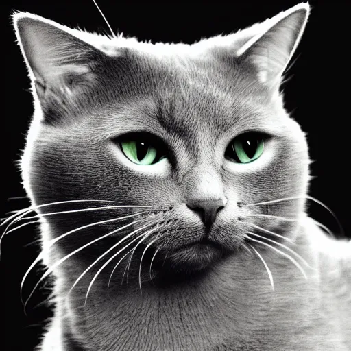 Prompt: a portrait image of a cat 1 4 2 1 1 2 3