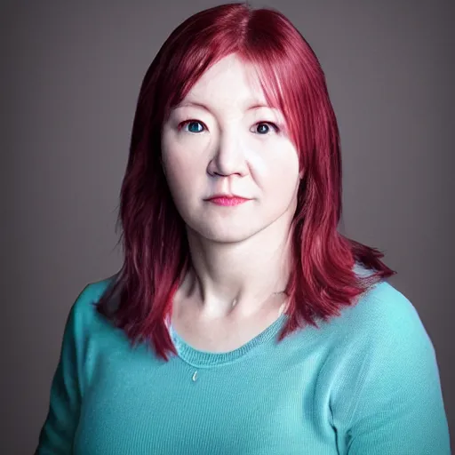 Image similar to 8k hyper realistic HDR portrait photo of Wendy from Wendy’s