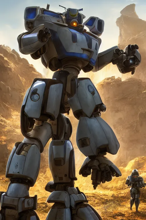 Image similar to mechwarrior 5 : mercenaries mech megaman transformer robot boss tank engine game octane render, 4 k, hd 2 0 2 2 3 d cgi rtx hdr style chrome reflexion glow fanart, global illumination ray tracing hdr fanart arstation by ian pesty by jesper ejsing pixar and disney unreal zbrush central hardmesh