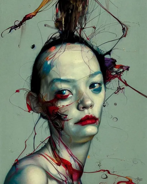 Image similar to there is ugliness in beauty, but there is also beauty in ugliness. in the style of adrian ghenie, esao andrews, jenny saville, edward hopper, surrealism, dark art by james jean, takato yamamoto