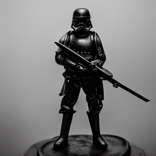 Image similar to imperial german stormtrooper, 8 k, shallow depth of field, moody lighting, cinematic lighting,