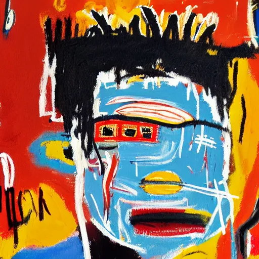 Prompt: painting of jean michel basquiat by Jean michel basquiat, highly detailed, 8k, cinematic,