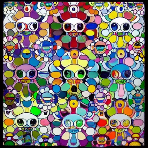 Prompt: takashi murakami art style