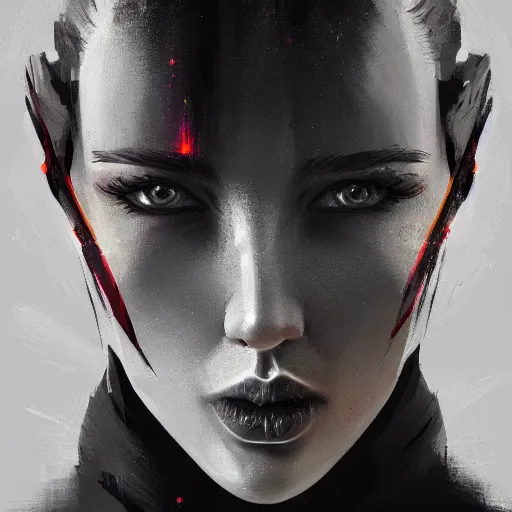 Image similar to concept art by jama jurabaev, brush stroke, scientist, scifi, trending on artstation, upper half portrait, symmetry, headpiecehigh quality, extremely detailed