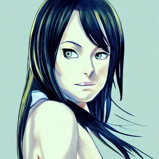 Image similar to olivia wilde anime portrait