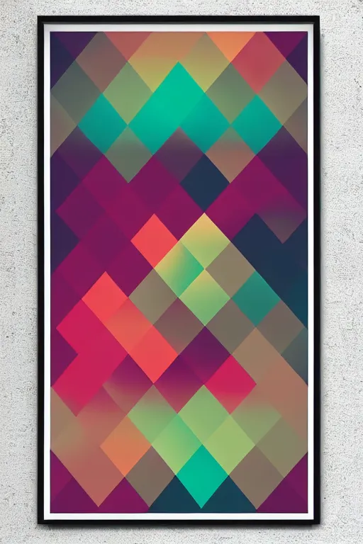 Image similar to tycho chillwave geometric poster