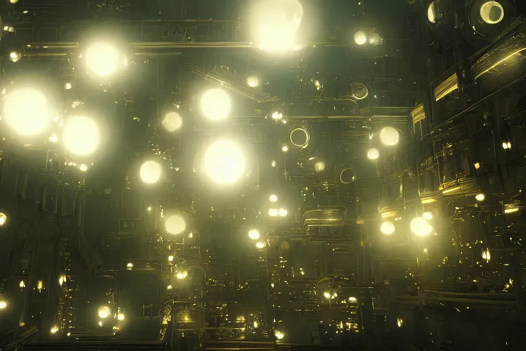 Image similar to nier automata concept scenery. antiinfinity gold trim. antimirror pixiv scenery art. antibiomechanical nier automata. anticeramic antiextension. infinitely detailed. luminous! light! magic!