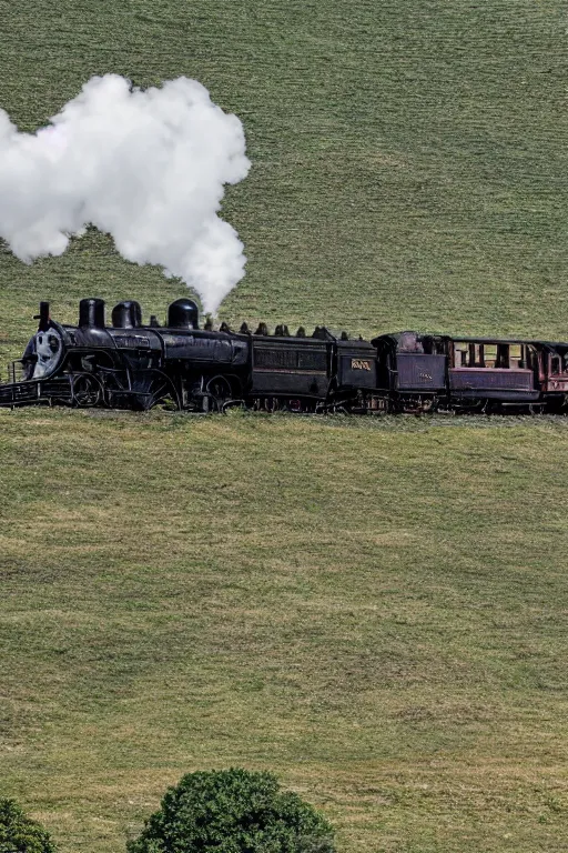 Image similar to Steam locomotive on the hill