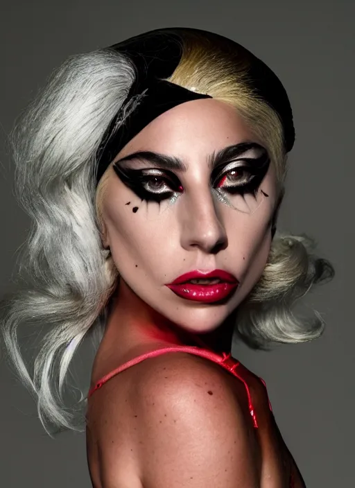 Image similar to lady gaga by nick knight, born this way, born this way album, red weapon 8 k s 3 5, cooke anamorphic / i lenses, highly detailed, cinematic lighting