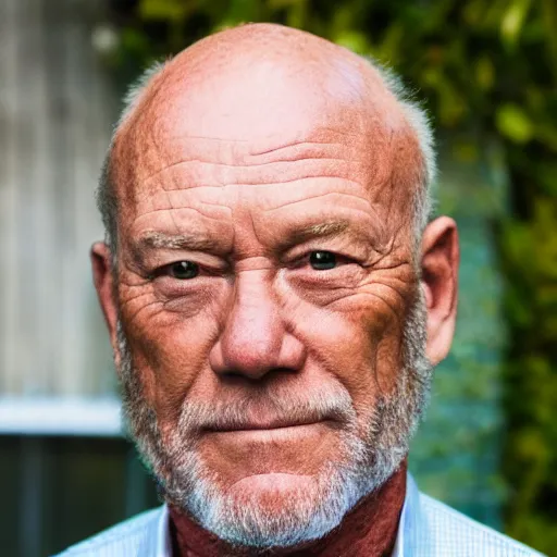 Prompt: corbin bernsen looking upset at his lawn, ( sony a 7 r iv, symmetric balance, polarizing filter, photolab, lightroom, 4 k, dolby vision, photography awardm, voque, perfect face )