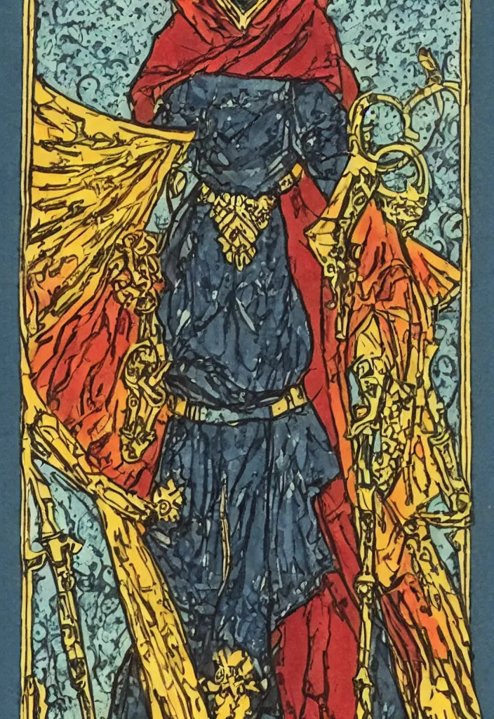 Prompt: Geoffrey Hintonas tarot Hierophant