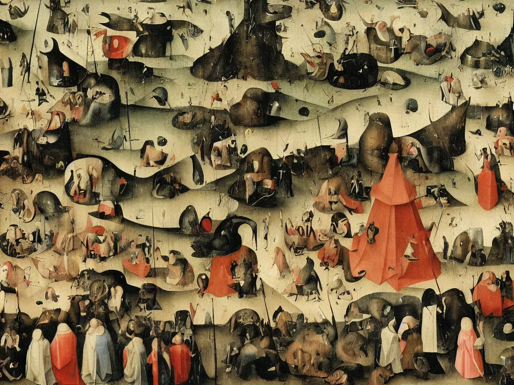 Prompt: January 6, 2021 US capitol, Hieronymus Bosch painting