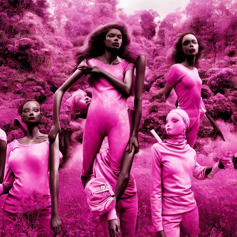 Image similar to fragrance advertising campaign by richard mosse