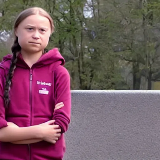 Prompt: greta thunberg climate presentation