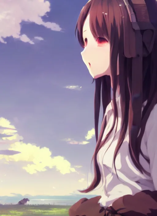 Prompt: portrait of djigokushojo, cloudy sky background lush landscape illustration concept art anime key visual trending pixiv fanbox by wlop and greg rutkowski and makoto shinkai and studio ghibli