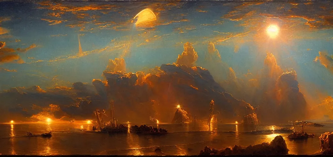 Image similar to Space Fleet by Frederic Edwin Church