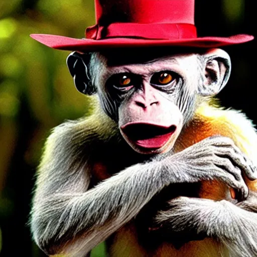 Prompt: freddy krueger as a monkey