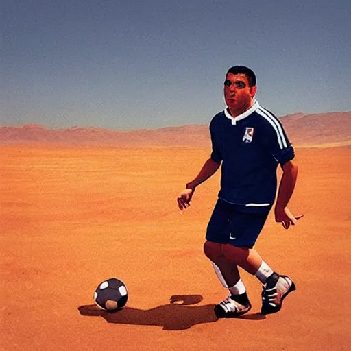 Image similar to a portrait of ronaldo luis nazario de lima playing football in mars # realronaldo