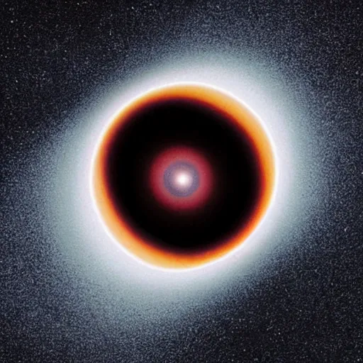 Image similar to first ever photo of a real black hole