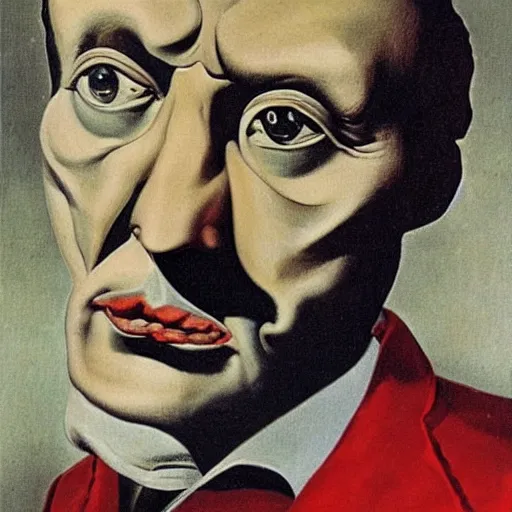 Prompt: antonio margheriti, portrait by salvador dali, highly detailed, in the style of dishonored