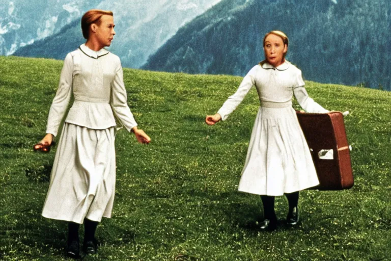 Image similar to still image from the sound of music by david cronenberg