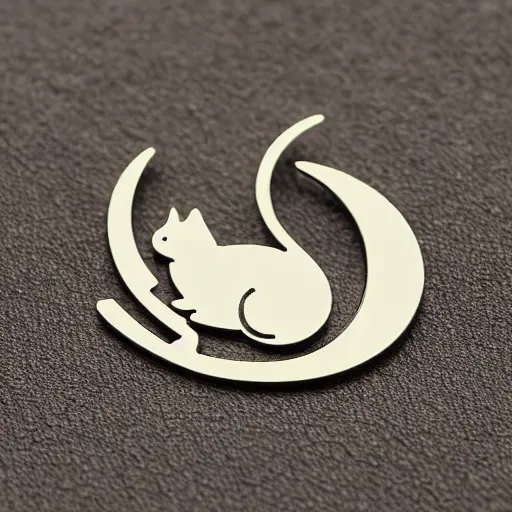 Image similar to cat shape jewelry logo, clear, basic,