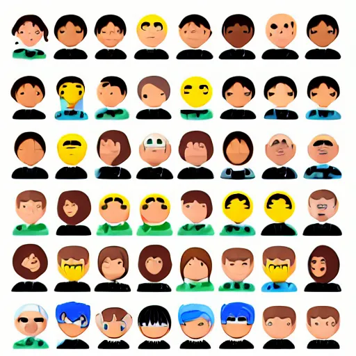 Prompt: new set of emojis