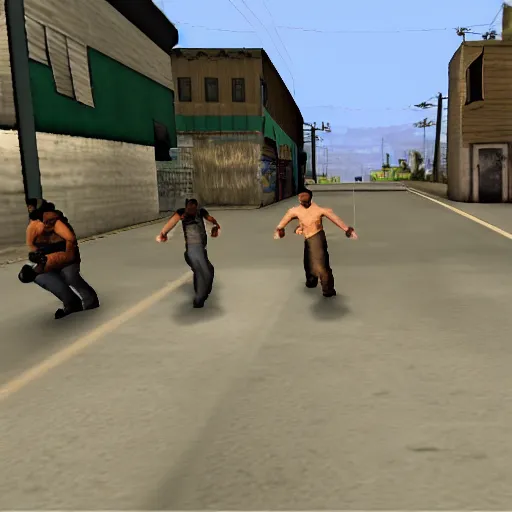 Prompt: screenshot of gta san andreas, funny meme