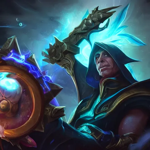 Image similar to portrait of bill gates as a spellcaster, league of legends amazing splashscreen artwork, legends of runeterra, splash art, natural light, elegant, photorealistic facial features, intricate, fantasy, detailed face, atmospheric lighting, anamorphic lens flare, cinematic lighting, league of legends splash art, hd wallpaper, ultra high details by greg rutkowski