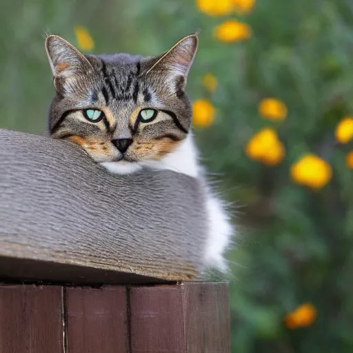 Image similar to photo of a cat riding a duck